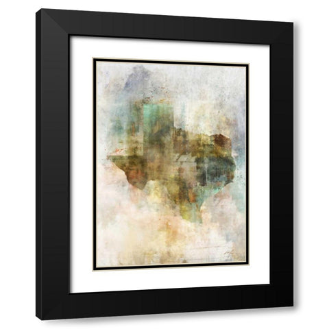 Earth Tones Texas Black Modern Wood Framed Art Print with Double Matting by Roko, Ken