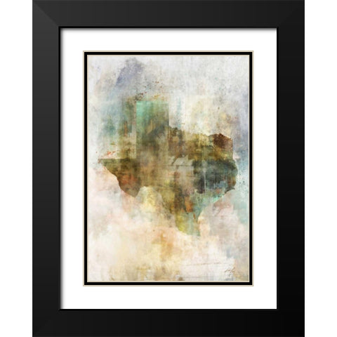 Earth Tones Texas Black Modern Wood Framed Art Print with Double Matting by Roko, Ken