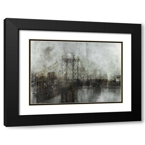 Industrial Mood Black Modern Wood Framed Art Print with Double Matting by Roko, Ken