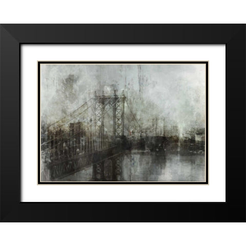Industrial Mood Black Modern Wood Framed Art Print with Double Matting by Roko, Ken