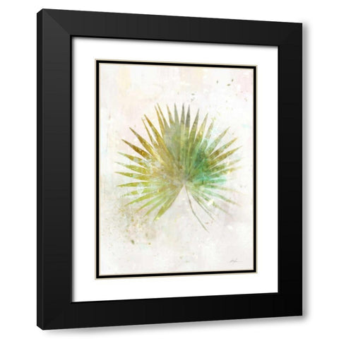 Textured Fan Palm Black Modern Wood Framed Art Print with Double Matting by Roko, Ken