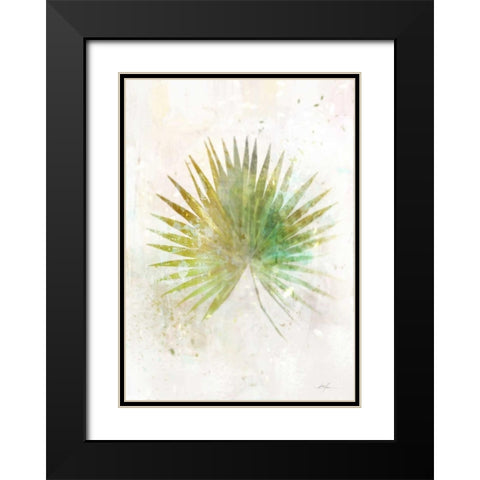 Textured Fan Palm Black Modern Wood Framed Art Print with Double Matting by Roko, Ken
