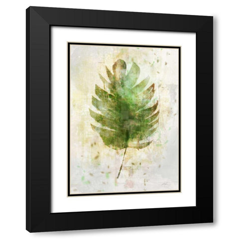 Textured Tropical Palm Black Modern Wood Framed Art Print with Double Matting by Roko, Ken