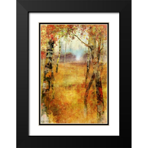 Splashes of Autumn Black Modern Wood Framed Art Print with Double Matting by Roko, Ken