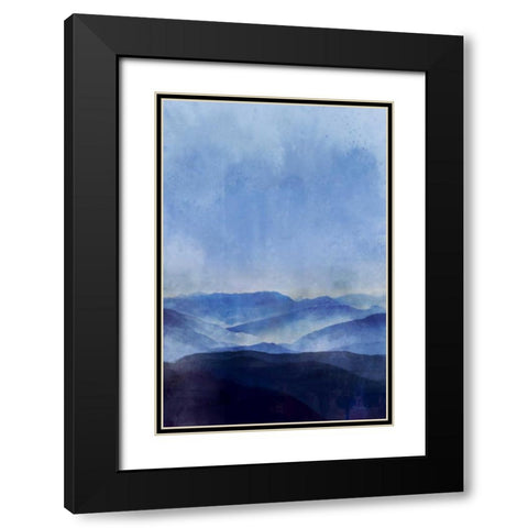 Indigo Range Black Modern Wood Framed Art Print with Double Matting by Roko, Ken