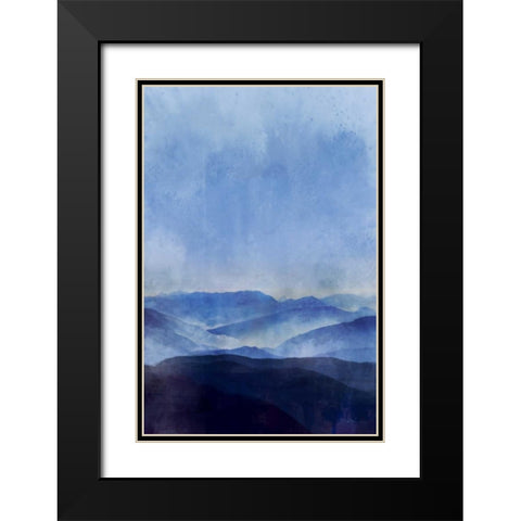 Indigo Range Black Modern Wood Framed Art Print with Double Matting by Roko, Ken