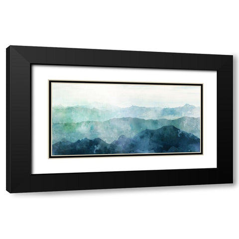Blue Range Black Modern Wood Framed Art Print with Double Matting by Roko, Ken