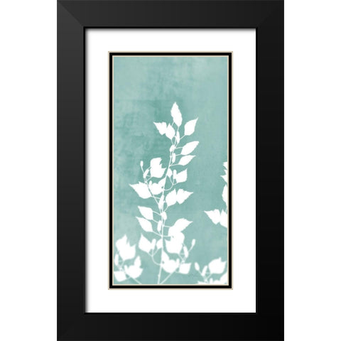 Sringtime Branch Panel 1 Black Modern Wood Framed Art Print with Double Matting by Roko, Ken