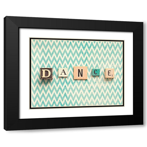 Dance Black Modern Wood Framed Art Print with Double Matting by Dvorak, Vicki