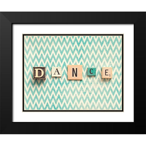 Dance Black Modern Wood Framed Art Print with Double Matting by Dvorak, Vicki