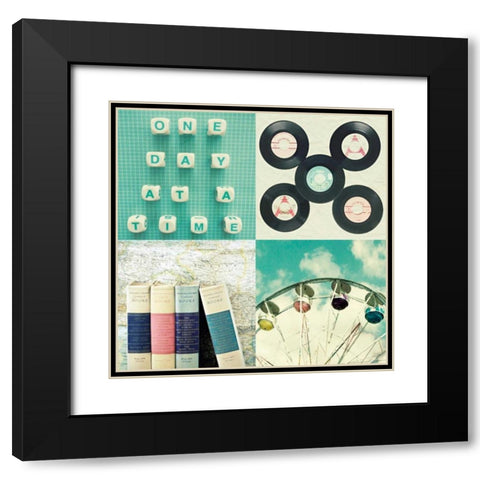 One Day 2 Black Modern Wood Framed Art Print with Double Matting by Dvorak, Vicki