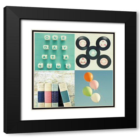 One Day Black Modern Wood Framed Art Print with Double Matting by Dvorak, Vicki