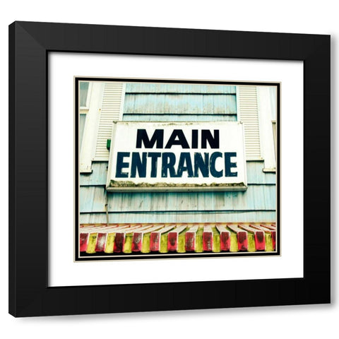 Main Entrance Black Modern Wood Framed Art Print with Double Matting by Dvorak, Vicki