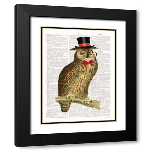A Dapper Bird Black Modern Wood Framed Art Print with Double Matting by James, Christopher