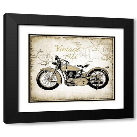 Classic Ride Black Modern Wood Framed Art Print with Double Matting by Christopher, James