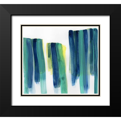Garden Abstraction 21 Black Modern Wood Framed Art Print with Double Matting by Buddenhaugen, Sophia