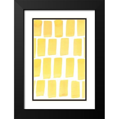 Garden Abstraction 24 Black Modern Wood Framed Art Print with Double Matting by Buddenhaugen, Sophia