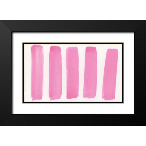 Garden Abstraction 25 Black Modern Wood Framed Art Print with Double Matting by Buddenhaugen, Sophia