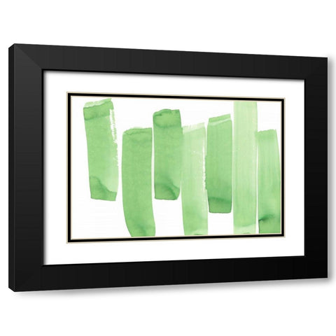 Garden Abstraction 26 Black Modern Wood Framed Art Print with Double Matting by Buddenhaugen, Sophia