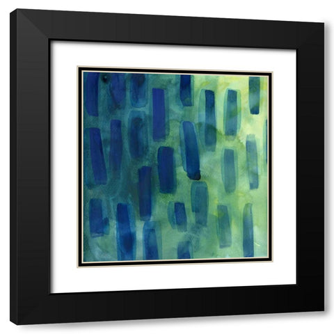 Garden Abstraction 28 Black Modern Wood Framed Art Print with Double Matting by Buddenhaugen, Sophia