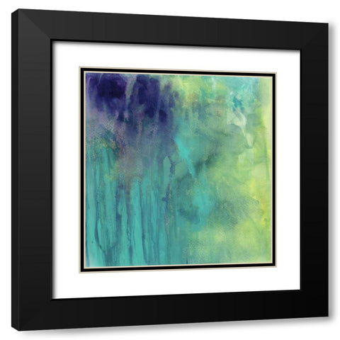 Garden Abstraction 29 Black Modern Wood Framed Art Print with Double Matting by Buddenhaugen, Sophia