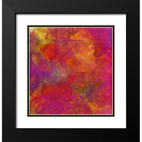 Garden Abstraction 30 Black Modern Wood Framed Art Print with Double Matting by Buddenhaugen, Sophia