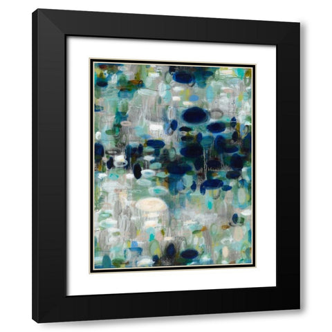 Watery Story Black Modern Wood Framed Art Print with Double Matting by Kaplinsky, Matt