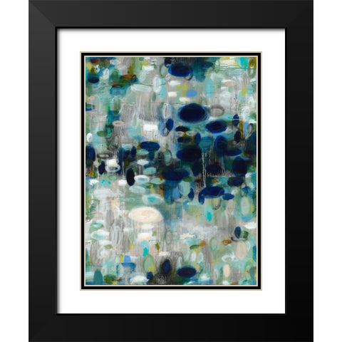 Watery Story Black Modern Wood Framed Art Print with Double Matting by Kaplinsky, Matt