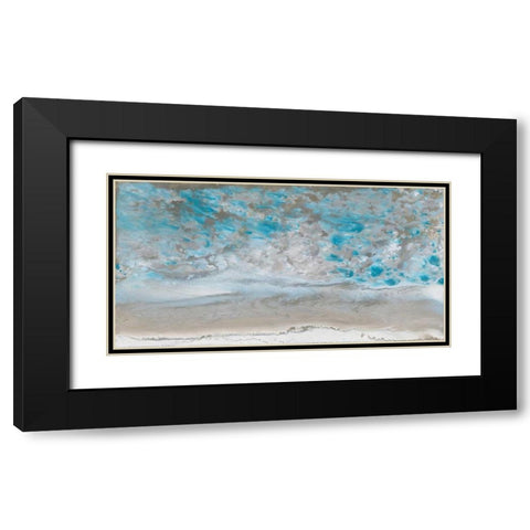 Low Tide Black Modern Wood Framed Art Print with Double Matting by Bering, Blakely