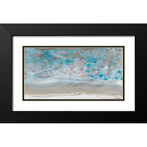 Low Tide Black Modern Wood Framed Art Print with Double Matting by Bering, Blakely