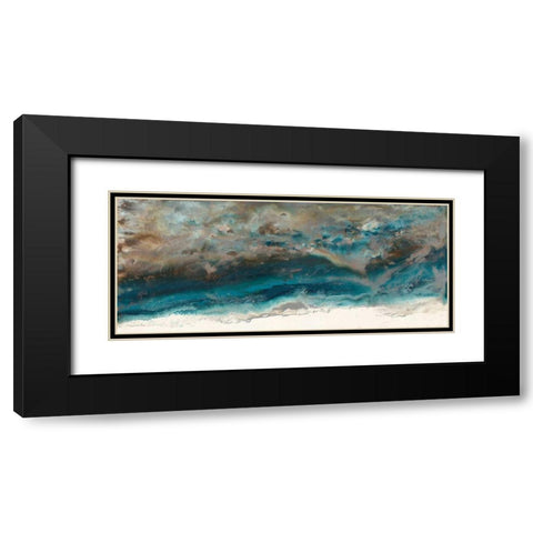 Mystic Surface Black Modern Wood Framed Art Print with Double Matting by Bering, Blakely