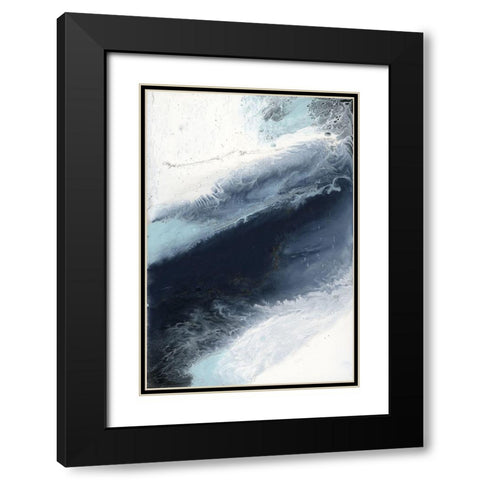 Abstract,Contemporary Black Modern Wood Framed Art Print with Double Matting by Bering, Blakely
