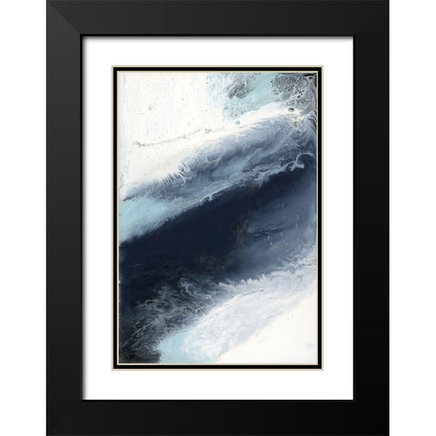 Abstract,Contemporary Black Modern Wood Framed Art Print with Double Matting by Bering, Blakely