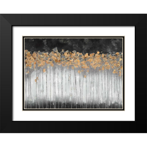 Midnight Forest Black Modern Wood Framed Art Print with Double Matting by Walters, Delsy