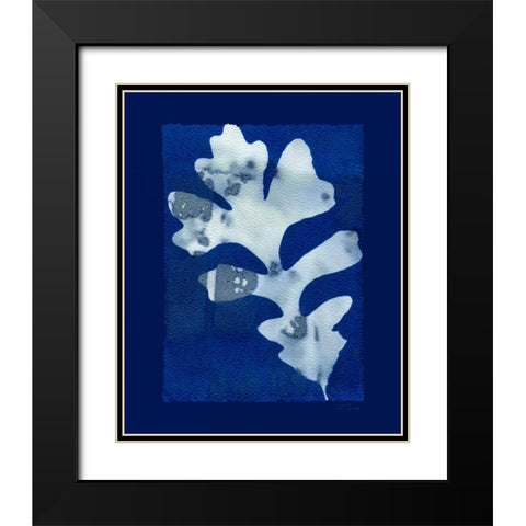 Cyanotype Oak Black Modern Wood Framed Art Print with Double Matting by Zamudio, Dan