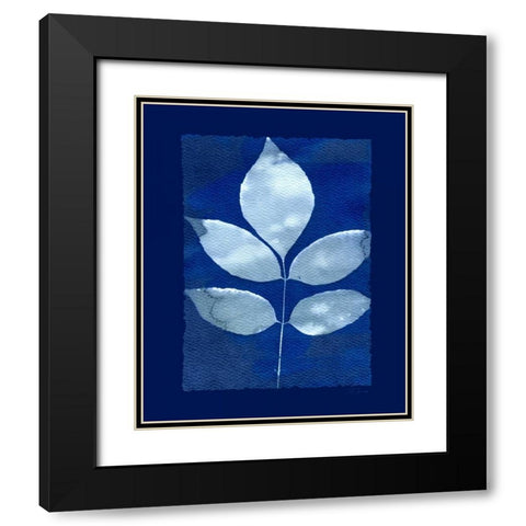 Cyanotype Birch Black Modern Wood Framed Art Print with Double Matting by Zamudio, Dan