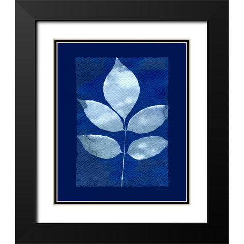 Cyanotype Birch Black Modern Wood Framed Art Print with Double Matting by Zamudio, Dan
