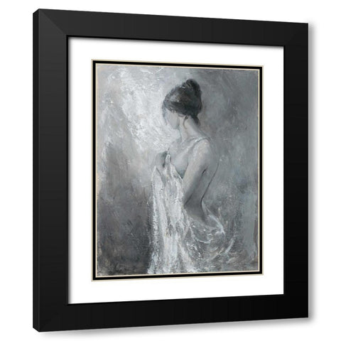 Figurative Pose 2 Black Modern Wood Framed Art Print with Double Matting by Wallis, Karen