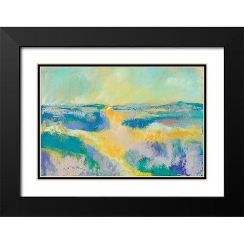 Beyond the Horizon I Black Modern Wood Framed Art Print with Double Matting by Miller, Sonia