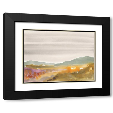 Mountain Haze Black Modern Wood Framed Art Print with Double Matting by Swartz, Megan