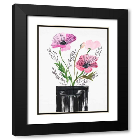 Light Heart Black Modern Wood Framed Art Print with Double Matting by Swartz, Megan