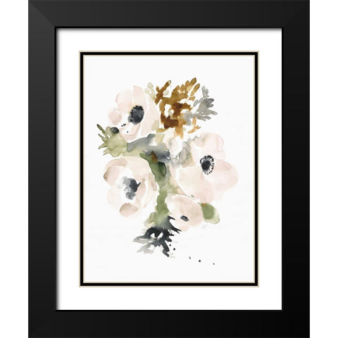 Winter Bouquet 2 Black Modern Wood Framed Art Print with Double Matting by Swartz, Megan