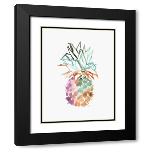 Cool and Tropical 1 Black Modern Wood Framed Art Print with Double Matting by Swartz, Megan