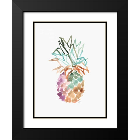Cool and Tropical 1 Black Modern Wood Framed Art Print with Double Matting by Swartz, Megan