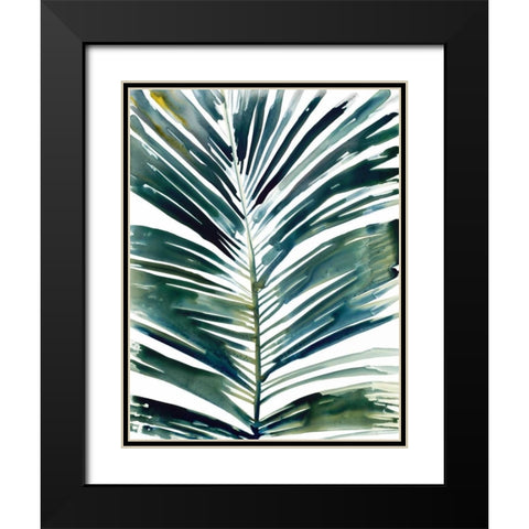 Tropical palm Black Modern Wood Framed Art Print with Double Matting by Swartz, Megan