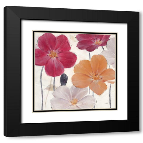 Autumn Party Square 1 Black Modern Wood Framed Art Print with Double Matting by Stoyanov, Ivo
