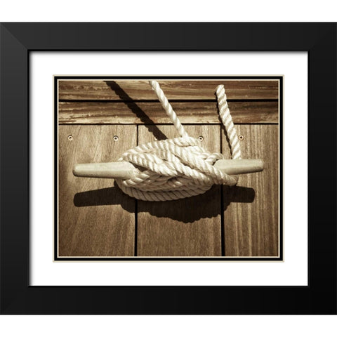 Secured Black Modern Wood Framed Art Print with Double Matting by Semenza, Marlana
