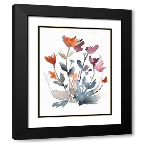 August Garden Black Modern Wood Framed Art Print with Double Matting by Johannesson, Karin