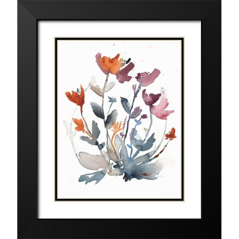 August Garden Black Modern Wood Framed Art Print with Double Matting by Johannesson, Karin