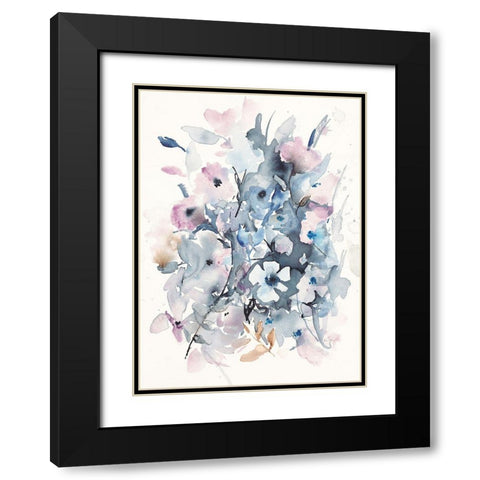 Beautiful Tangles Black Modern Wood Framed Art Print with Double Matting by Johannesson, Karin